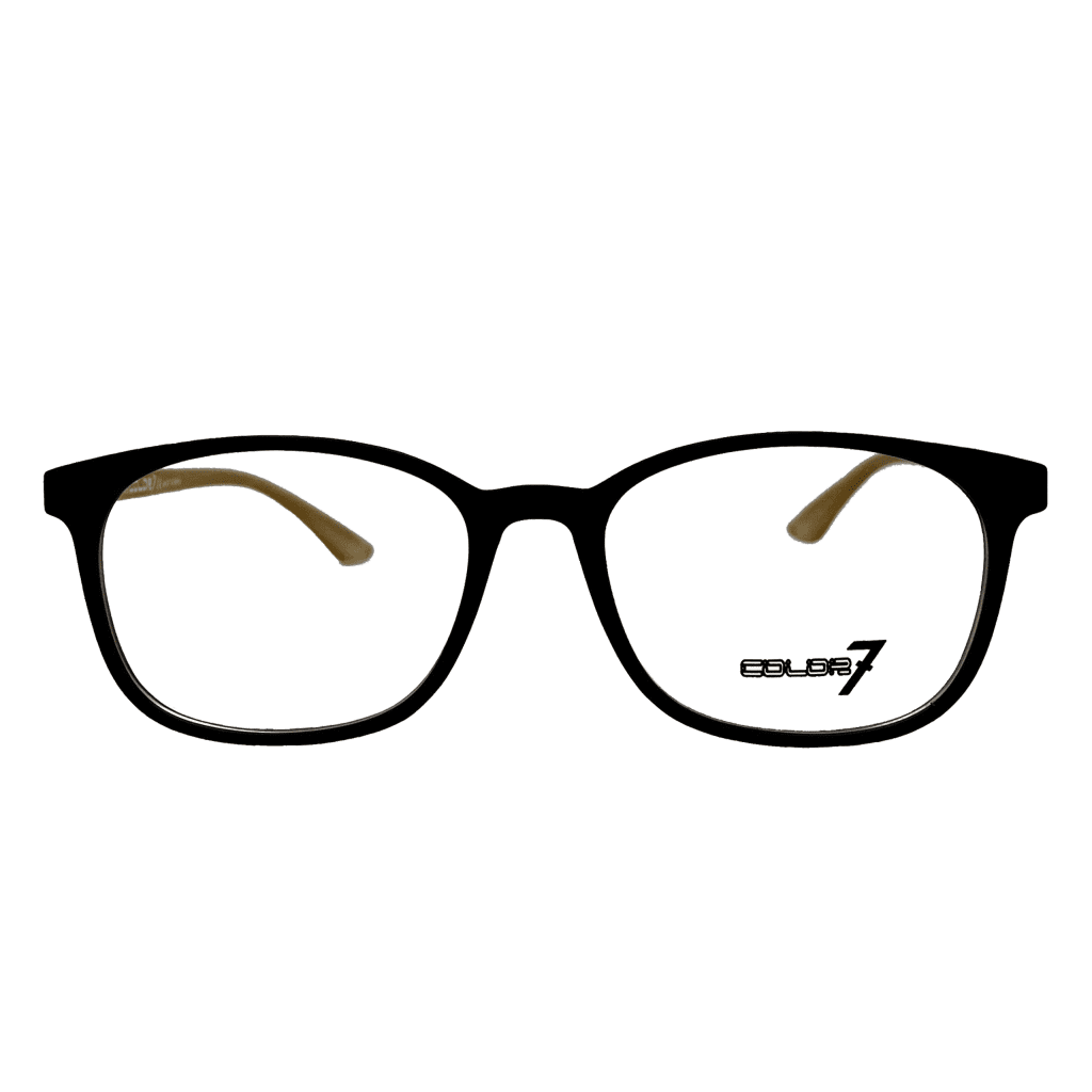 عینک طبی مشکی مردانه و زنانه برند کالر سِون COLOR7 مدل M313