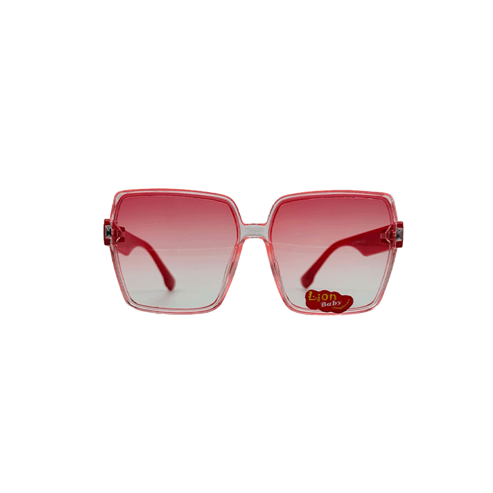 عینک آفتابی بچگانه با شیشه قرمز LION BABY مدل ec-6