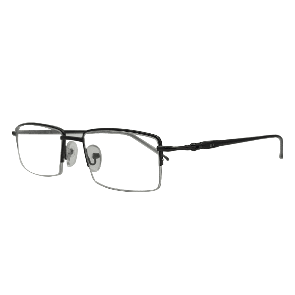فریم عینک طبی مسی رنگ اچ کی H.K از نمای نیم رخ