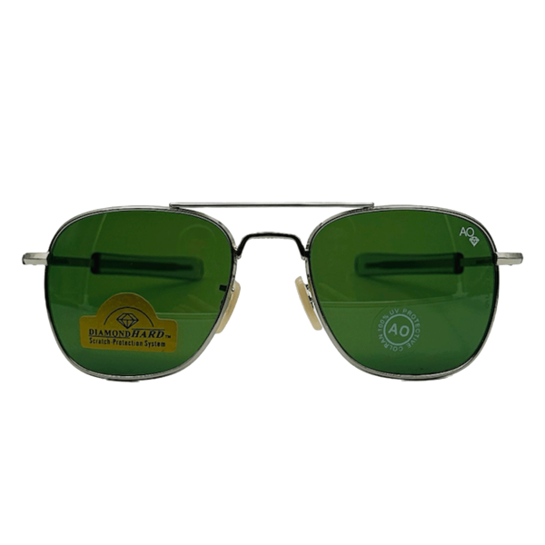 عینک آفتابی فریم نقره ای امریکن اپتیکال AO مدل 0056