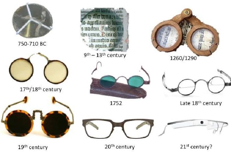 تاریخچه عینک و سیر تکامل طراحی آن