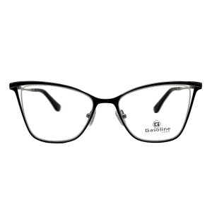 تصویر تمام نما از عینک طبی گسولین با فریم گربه ای از جنس فلزی