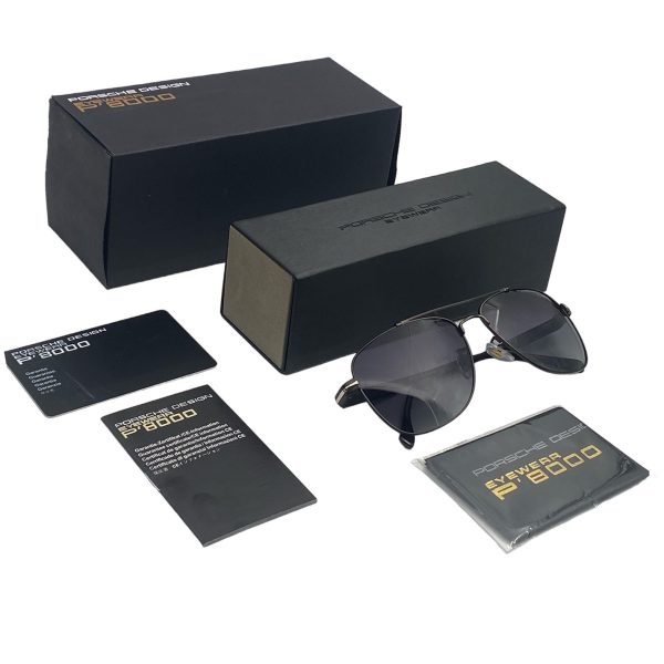 عینک آفتابی مدل P8871 به همراه جعبه و کیف عینک