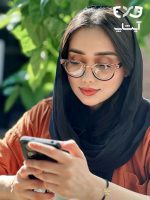 عینک نزدیک بین POLO شیشه ای صورتی مشکی P122 - Image 2