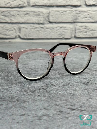 عینک نزدیک بین POLO شیشه ای صورتی مشکی P122