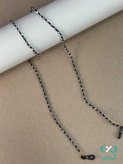 بند عینک مهره ای شفاف و مشکی