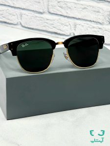 عینک آفتابی ریبن Rayban کدRB0504 کلاب مستر مشکی براق
